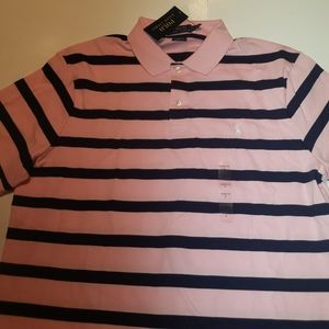 Polo Ralph Lauren Classic Fit Striped Polo Pink